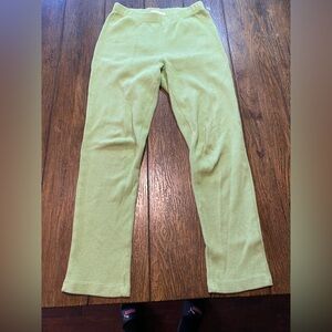 Lisa Says Gah Green Waffle Sweatpants Size Small B10